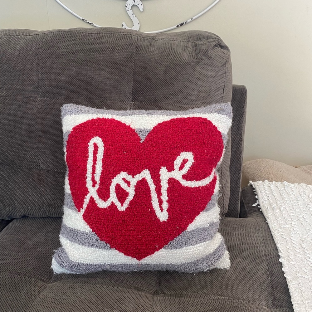 Red Heart Love Pillow